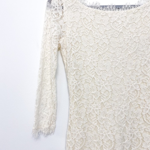 DVF Cream Lace Dress - Picture 10 of 12